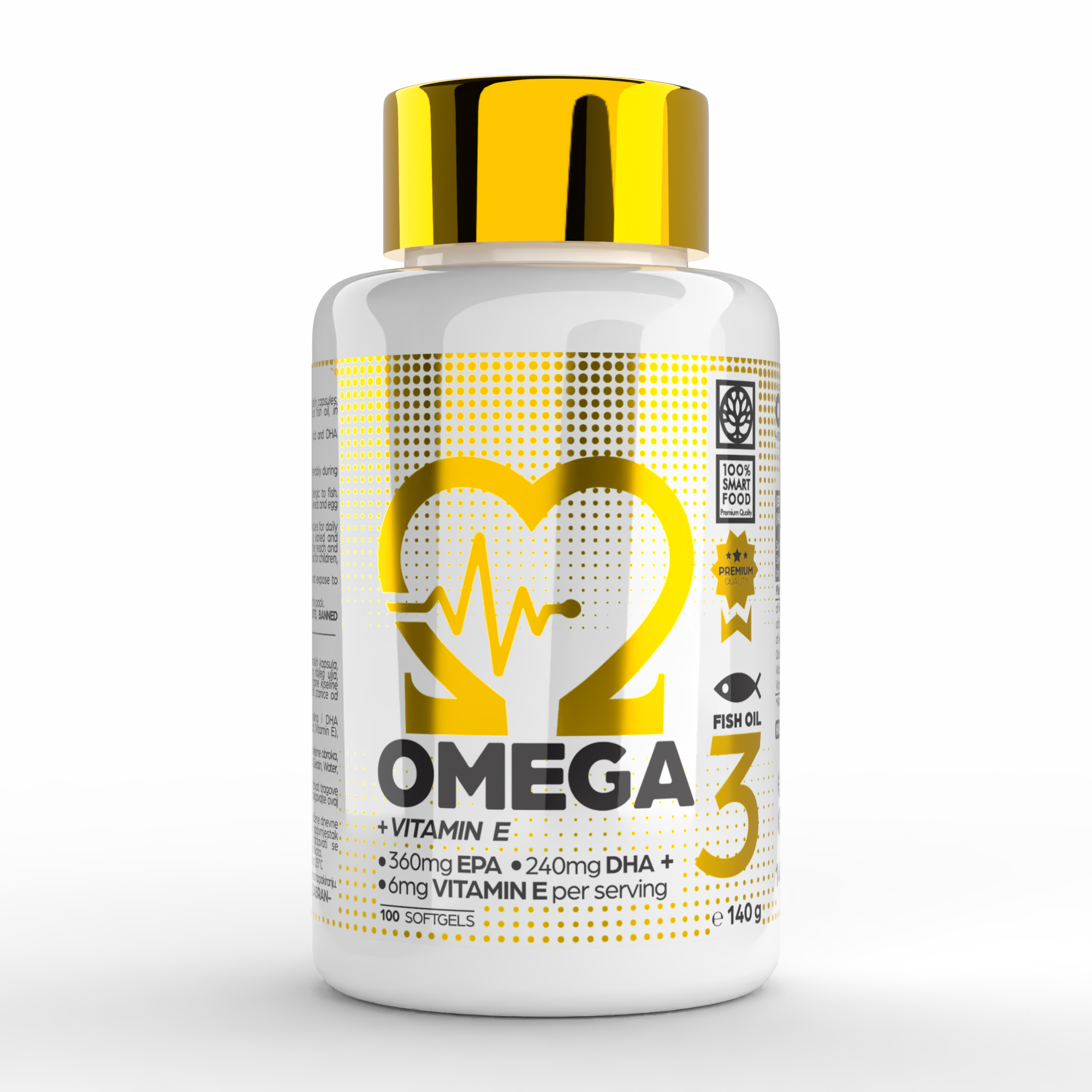 100% Smart Omega 3 - 100 softgel kapsula - Slika 17