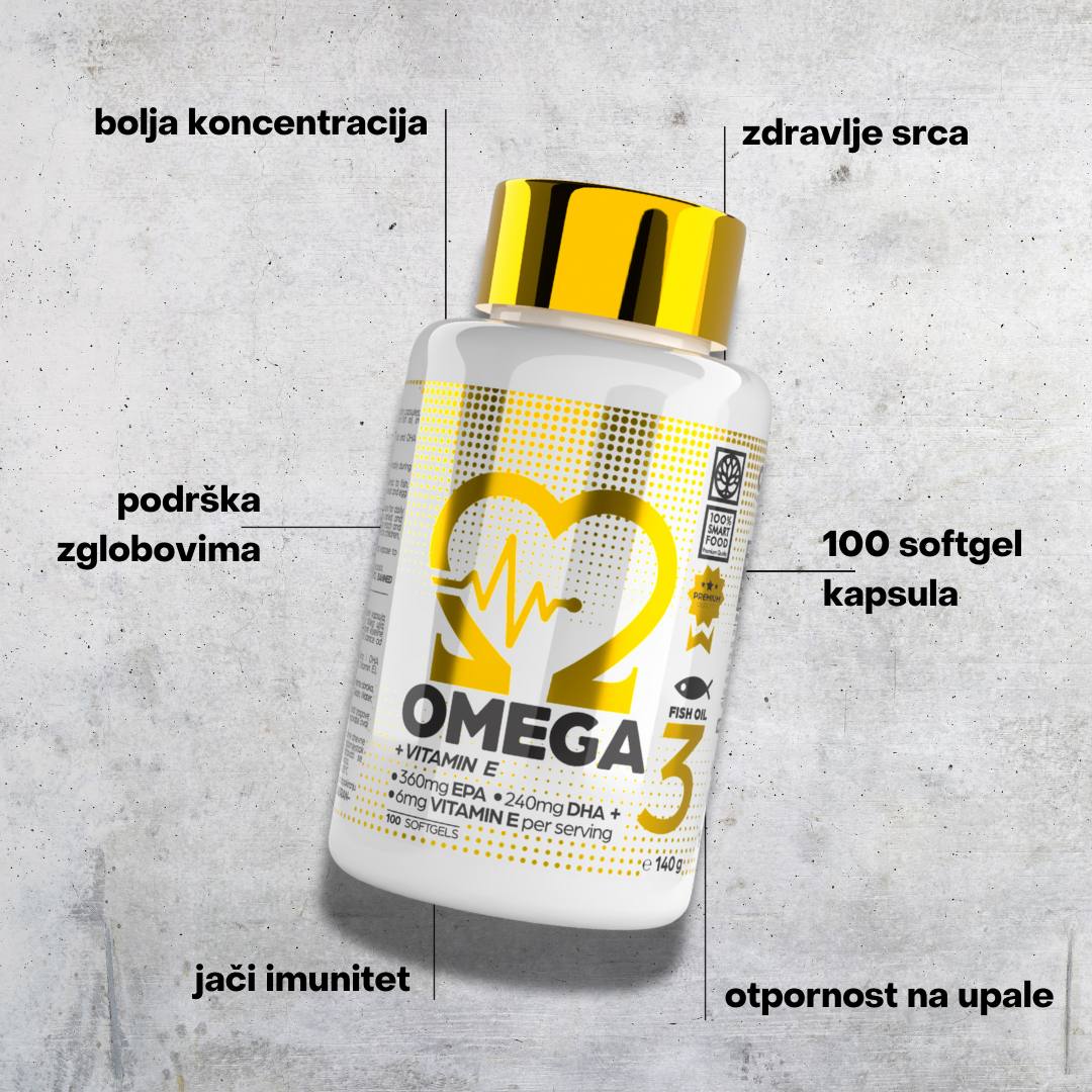 100% Smart Omega 3 - 100 softgel kapsula - Slika 2