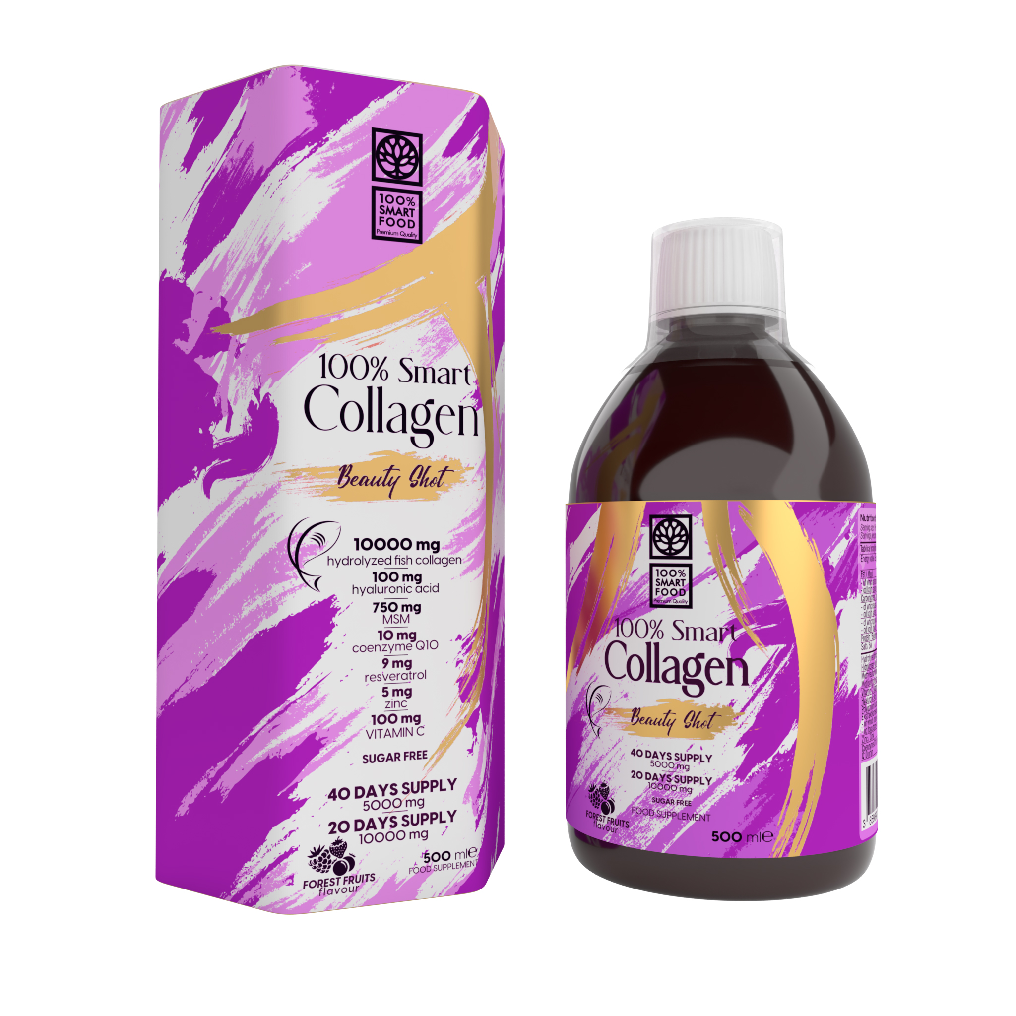 100% SMART COLLAGEN 500ml - FORREST FRUITS